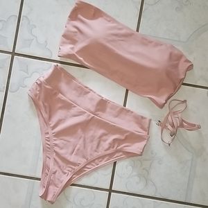 High waited 2 piece swim bikini